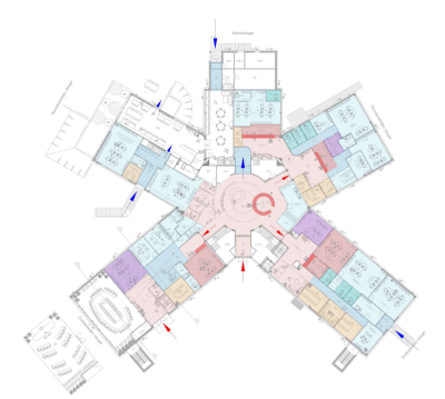 Circulatieplan-vernieuwd gemeentehuis-niveau 0